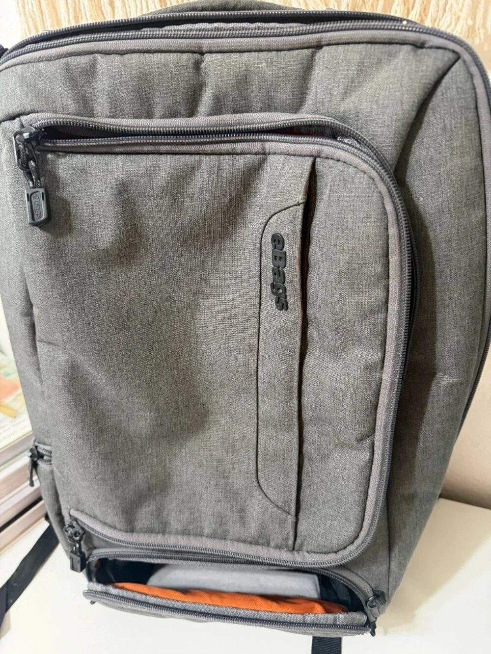 eBags Professional Slim Laptop Backpack Heathered Graphite EB2146-16